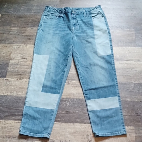 Simply Vera Wang color block denim capri - Picture 1 of 8